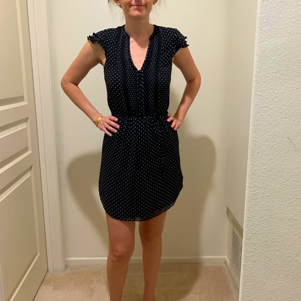 H&M Divided Black & White Polkadot dress Size 2
